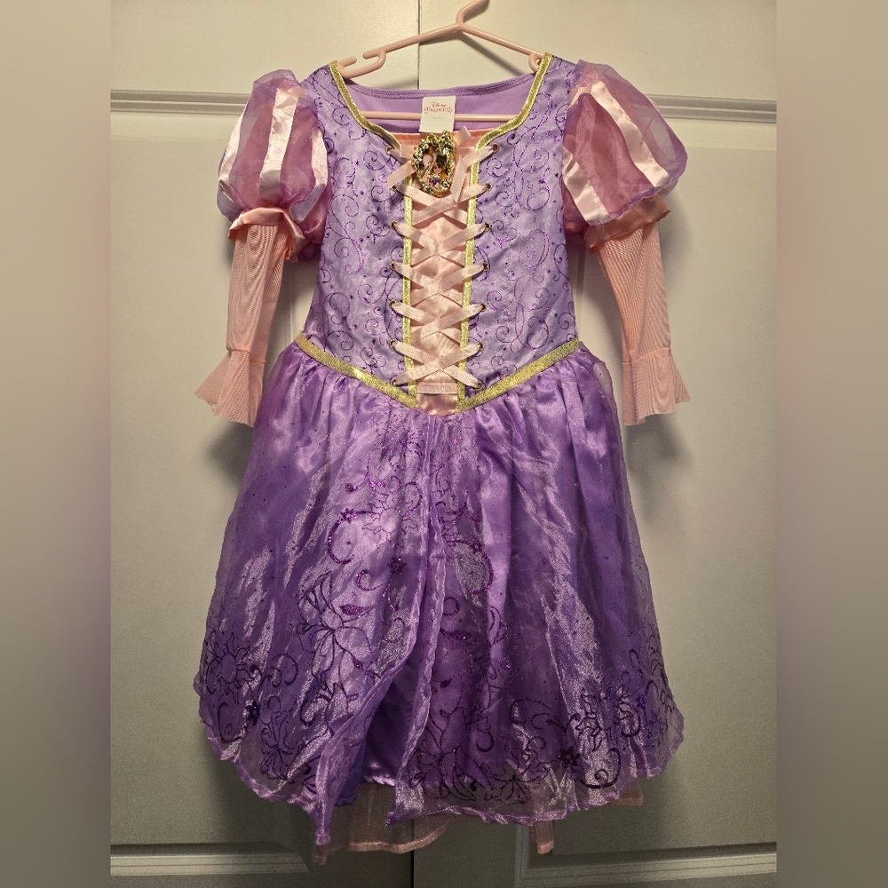Disney Princess Rapunzel Costume, Pink and Purple,  XS (Size 3T - 4)